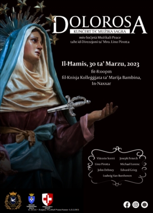 Dolorosa - Kunċert ta' Mużika Sagra - 30 ta' Marzu