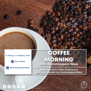 Coffee Morning - 3 ta' Ottubru