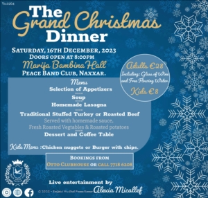 The Grand Christmas Dinner - 16 ta' Diċembru