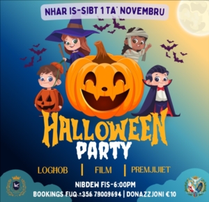 Halloween Party - 1 ta' Novembru