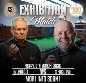John Higgins u Tony Drago f’Logħba Storika f’Malta ġewwa Palazzo Vittorja