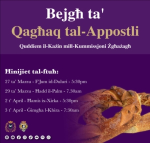 Bejgħ ta' Qagħaq tal-Appostli minn quddiem il-każin