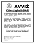 Offerti għal BAR tal-każin