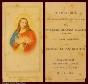 Kont taf li fil-15 ta' Lulju 1951, is-Soċjetà ġiet ikkonsagrata lill-Qalb Imqaddsa ta' Ġesù u Marija
