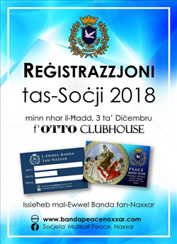 Reġistrazzjoni tas-Soċji 2018