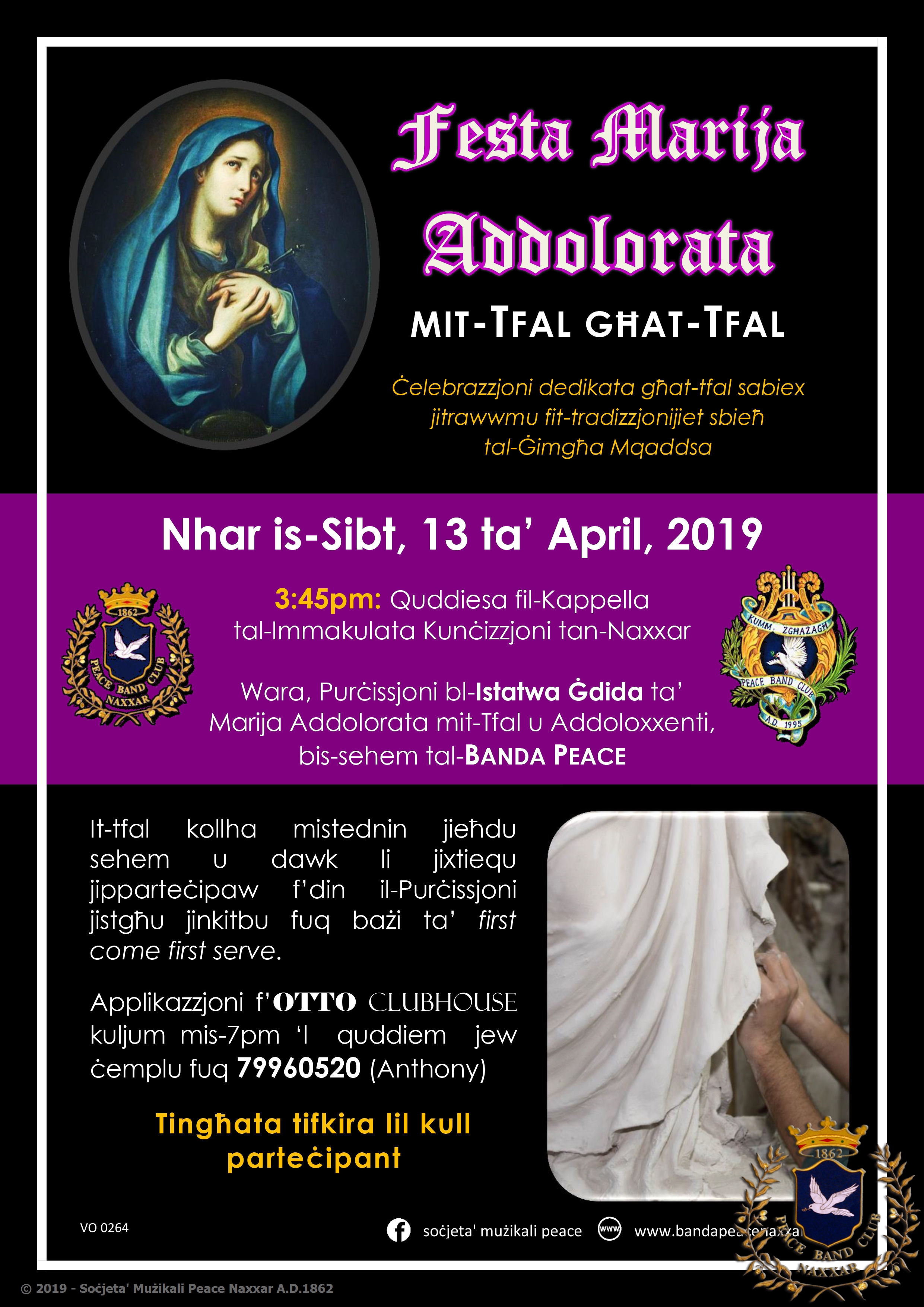 Festa Marija Addolorata mit-Tfal għat Tfal